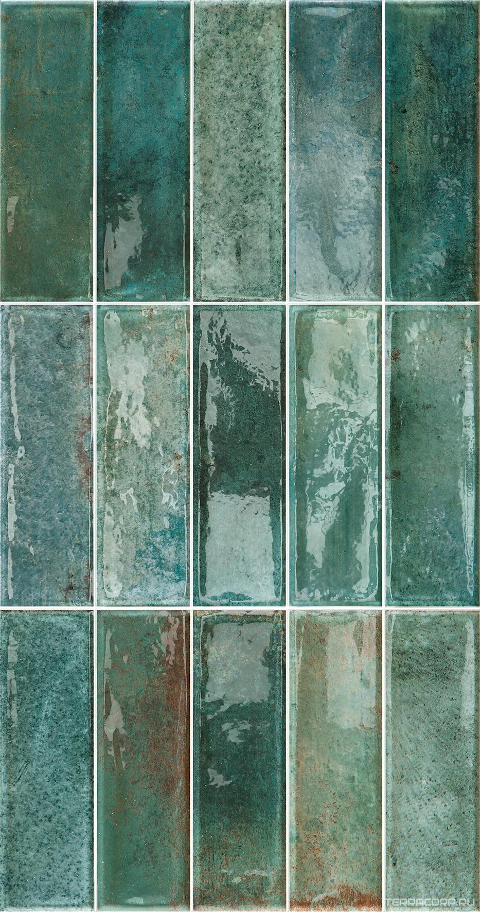 Керамическая плитка Pamesa Pre.Artline Artline Aqua ( аналог n146257. (белый цвет затирки ) 31,6x60 Синий, фото 3