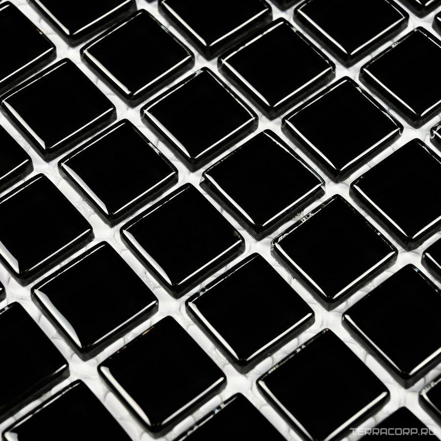 Мозаика Bonaparte Мозаика стеклянная Super black (15x15x4) 30x30 Комбинированный, фото 5