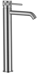 Смеситель для раковины, Высокий, без д/к, (цв.браш. никель), Priority ZZ