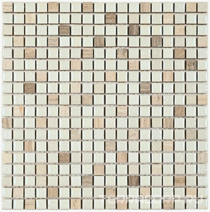 Мозаика Bonaparte Керамическая мозаика Iceland  (15x15x8) 30x30 Комбинированный 