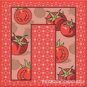 Керамическая плитка Kerama Marazzi Сад-огород Декор  Помидор матовый 20x20 Комбинированный 