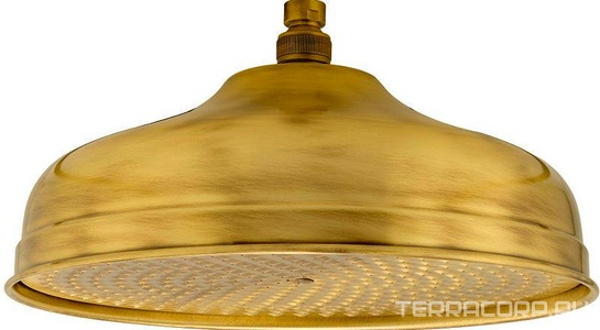 Душ верхний, стационарный, круглый, 300мм, 1/2, (цв.бронза),  ZZ Migliore Roma 29828