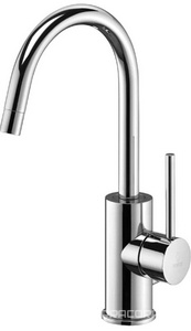 Смеситель для раковины, с поворотным изливом, без д/к, (цв.хром),  ZZ Paffoni Light LIG078CR