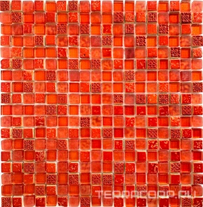 Мозаика Спектр-М Микс стекло Мозаика из стекла на сетке SK10-212 30x30 Комбинированный 
