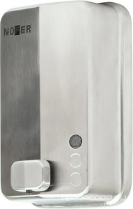 Дозатор Nofer  03050.S для жидкого мыла, настенный, нержавеющая сталь, хром матовый, ZZ Nofer Evo 03050.S