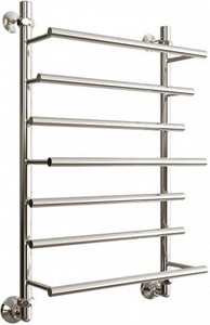 ОБРАЗЕЦ  Полотенцесушитель водяной 80х50 см, комплект уголоков гайка/гайка 1/3*4 в комплекте, цв. хром глянец KL Двин Q Primo 4657795051081 ( товар 4627085974123)