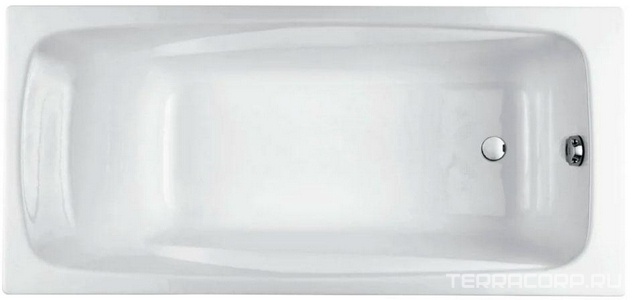 Ванна чугунная  170х80 без ножек, БЕЗ отверстий для ручек (ручки не предусмотрены) ZZ Jacob Delafon Repos E2918-S-00