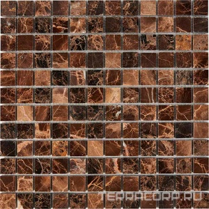 Мозаика Мастера Керамики Glass 217 Dark Emperador (чип 23x23) 30,5х30,5 n/a 