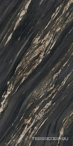 Керамогранит Ariostea Ultra Marmi Tropical Black Lucidato (Shiny) 6 mm 150x300 Черный 
