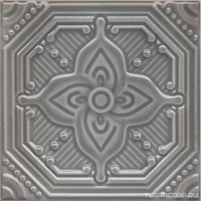 Керамическая плитка Kerama Marazzi Салинас Декор серый 15x15 Серый, фото 6