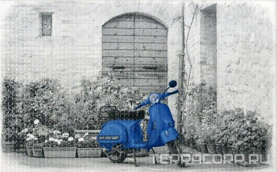 Декор Сириус Скутер синийXX25х40