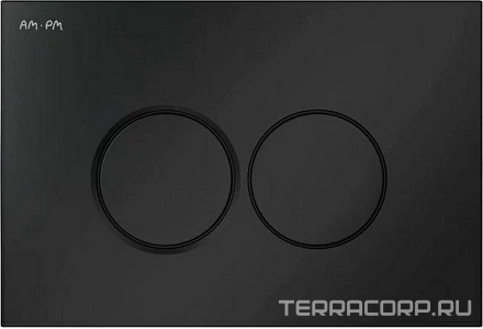 Клавиша для инсталляции AM.PM ProC L I070138  (механика), цв. чернй матовый ZZ AMPM Универсал I070138