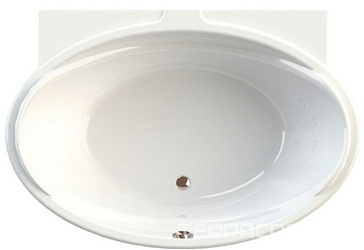 Ванна акрил. "ЛАГУНА", 1850х1240,  смес./изив "Бриз/Линкольн (Б)", без панели, каркас и слив-перелив (хром) в компл.XX