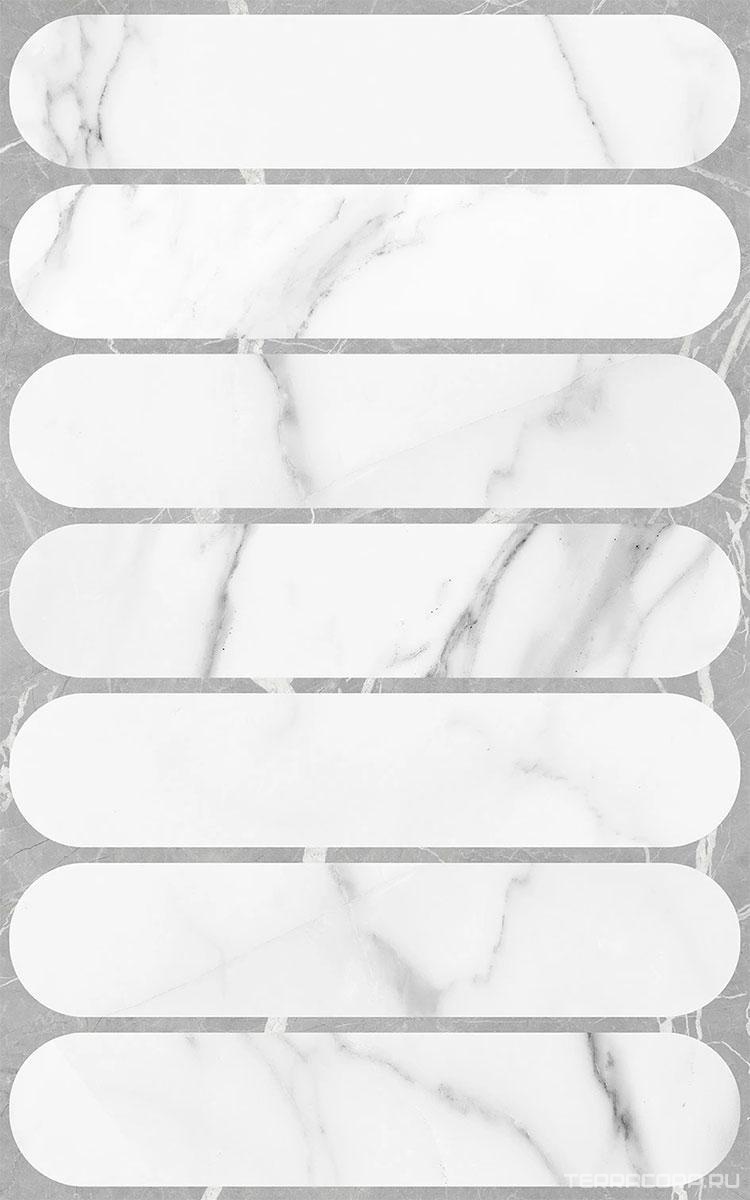 Керамическая плитка Gracia ceramica Арко бел низ 03 25x40 Белый, фото 5