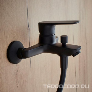 Смеситель для ванны/душа, без акссесуаров, цв.черный матовый Jacob Delafon Oscar E29844-BL