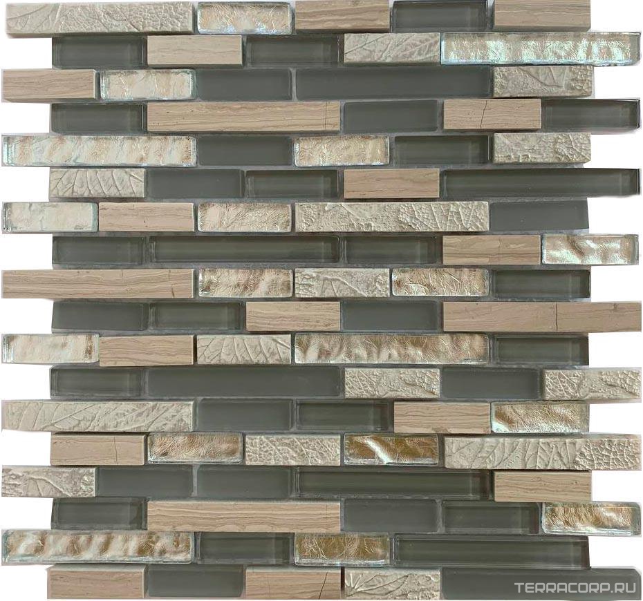 Мозаика Спектр-М Микс стекло Мозаика из стекла на сетке SK10-206 30x30 Комбинированный, фото 3