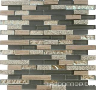 Мозаика Спектр-М Микс стекло Мозаика из стекла на сетке SK10-206 30x30 Комбинированный 