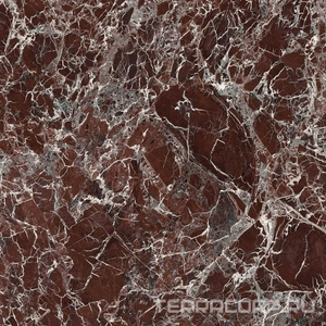 Керамогранит Ariostea Ultra Marmi Rosso Imperiale  Luc 6 mm 150x150 Розовый 