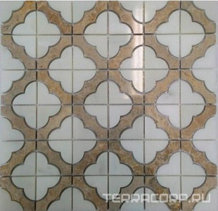 Мозаика Спектр-М Натуральный камень Мозаика из камня на сетке М20-211Р 30.5x30.5 Комбинированный 