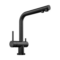 Смеситель Omoikiri Nagano PVD-GM для кухонной мойки| 14x29x23