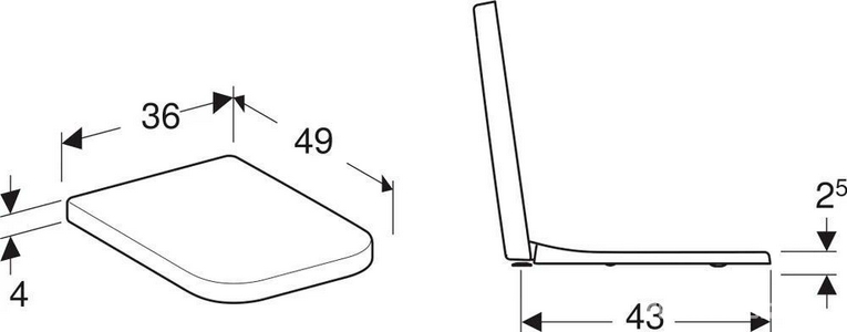 Сиденье для унитаза, с микролифтом,  Nr.1 Comprimo Geberit Renova 572120000