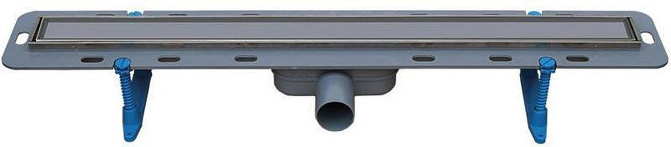 Дренажный канал в сборе, (сифон с гидрозатвором 0,6 л/с решетка под плитку CONTI 700мм, нерж. сталь, монтаж.глубина 65-105мм), WINKIEL/ ZZ Winkel Ekoline WDO-700-04-4402