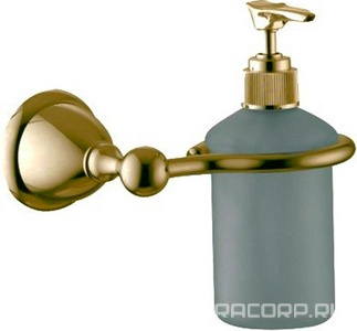 Дозатор для жидкого мыла  настенный, (стекло матовое, держатель цв. бронза),  ZZ Fima Carlo Frattini Style F6043/3BR