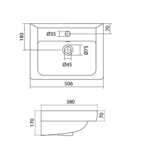 Раковина Тигода 50 см для тумбы  ZZ Aquaton Америна 1WH302128