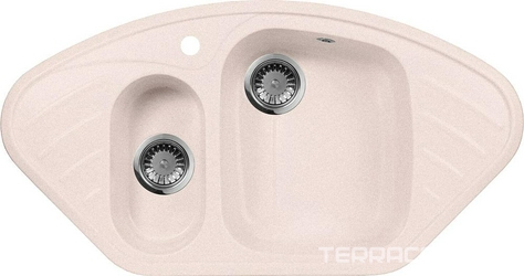 Мойка кухонная AquaGranitEx M-14 светло-розовая| 50x95x17