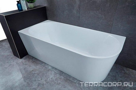 Ванна 1700х800хh580мм, угловая L Левая, интегрир.слив перелив, д/к цв.хром в компл.,(акрил цв.белый), Vincea ZZ Vincea Ванны VBT-402-1700L