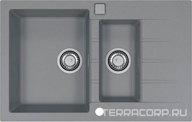 Мойка кухонная Alveus Cadit Granital 70 concrete| 50x79x20