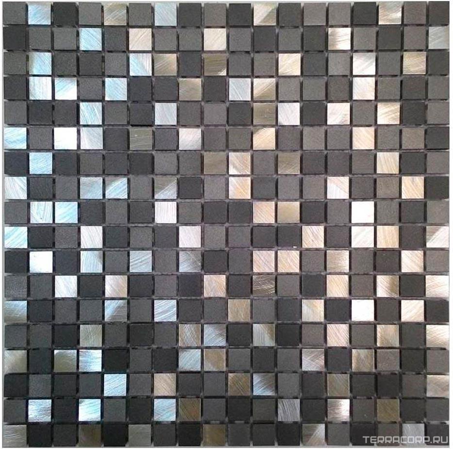 Мозаика Спектр-М Микс Мозаика из металла на сетке A10-018 30x30 Комбинированный, фото 3