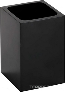 Стакан настольный, квадр., (цв.черный матовый),  ZZ Bemeta Gamma 145611310