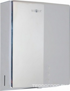 Диспенсер Nofer  антивандальный 04046.B, для бумажных полотенец, 300х255х105 мм,600 полотен, ZZ Nofer Evo 04046.B