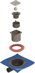 Желоб BERGES водосток ZENTRUM UNO 100*100 ZZ Berges Универсал 090371