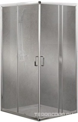 Душевой уголок 900(750-900)х900(750-900)хh1900мм, сдвижные двери, квадрат, (стекло прозрачн.5мм, фурн.цв.хром), Unique ZZ