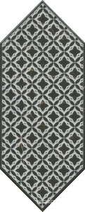 Керамическая плитка Kerama Marazzi Келуш Декор  1 черно-белыйXX 14х34 Комбинированный 
