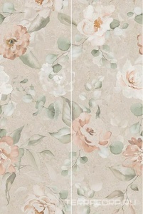 Керамическая плитка Kerama Marazzi Риккарди Панно  2 бежевый матовый обрезной 80x120 Бежевый 