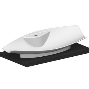 Раковина накладная на столешницу, 109х42хh16см, c 1 отв.д/смесителя, без перелива,  ZZ Scarabeo Kong 8054/R