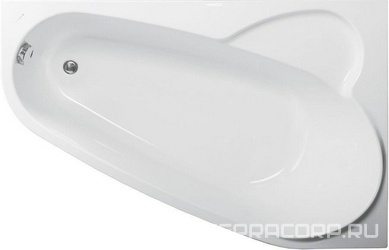 Акриловая ванна Vagnerplast Selena 160 R ультра белый| 160x105x43