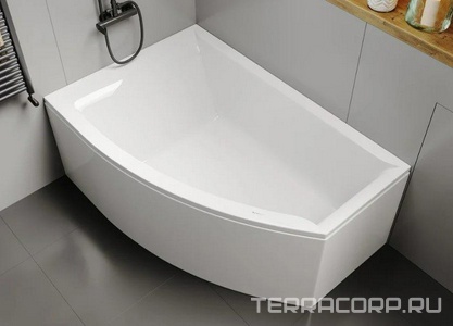 Ванна угловая160x105xh45см, левая, без панели и каркаса, (акрил цв.белый), Veronela ZZ Vagnerplast veronela VPBA160VEA3LX-04