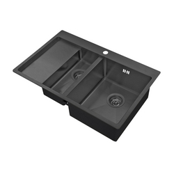 Мойка кухонная Zorg Inox PVD 5178-2-R grafit| 51x78x20