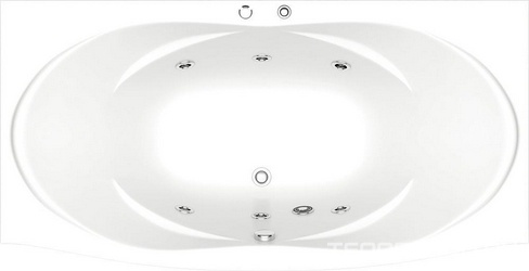 Акриловая ванна Bas Фиеста 194 см с г/м| 194x100x54