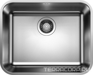 Мойка кухонная Blanco Supra 500 U сталь без клапана| 43x53x17, ZZ