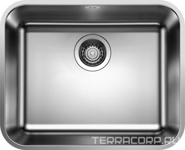 Мойка кухонная Blanco Supra 500 U сталь без клапана 43x53x17, ZZ Blanco supra 518205 / к.т. 227185