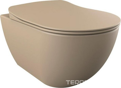 Унитаз подвесной CAPPUCINO FE320.F0100, без крышки KC0903.01.0800E, ZZ Creavit Free FE320-11CM00E-0000