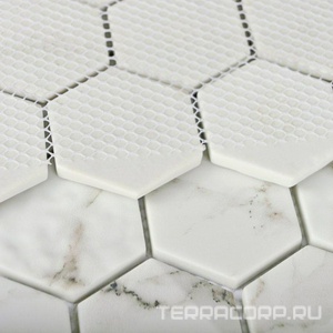 Мозаика Bonaparte Керамическая мозаика Volume White  (6,5x48x48) 30x30 Белый 