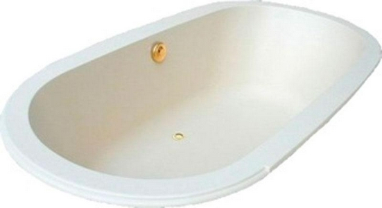 Ванна 1750х890мм, овальная, из материала "Ceralite", (цв. белый глянец),  ZZ Watergame Athena BG069F1