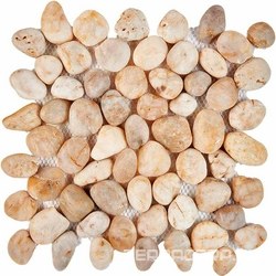 265 из гальки Bianco Natura stone (чип произвольный) 30,5х30,5