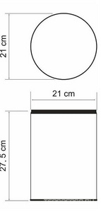Мусорное ведро  напольный, хром ZZ Wasserkraft Abens K-625